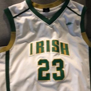 Lebron James high school Nike white jersey